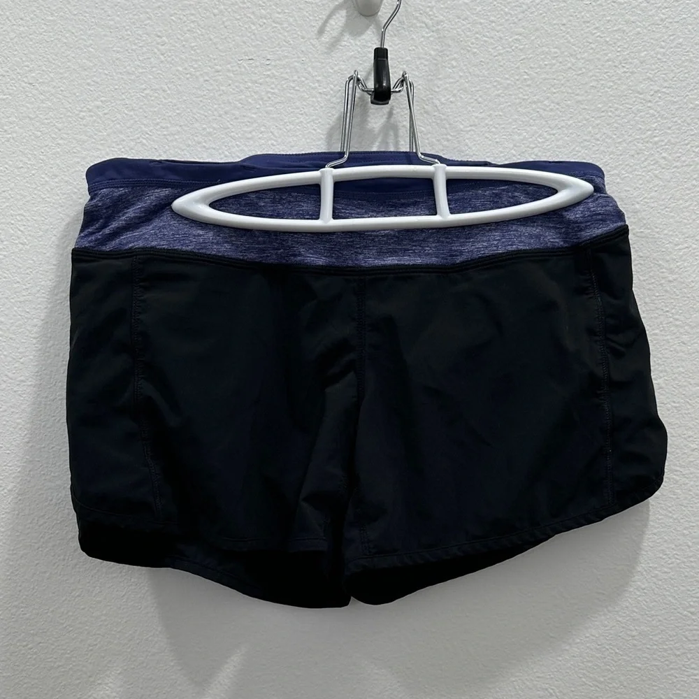 Lululemon Run Speed Women's Black Shorts size 6 lined